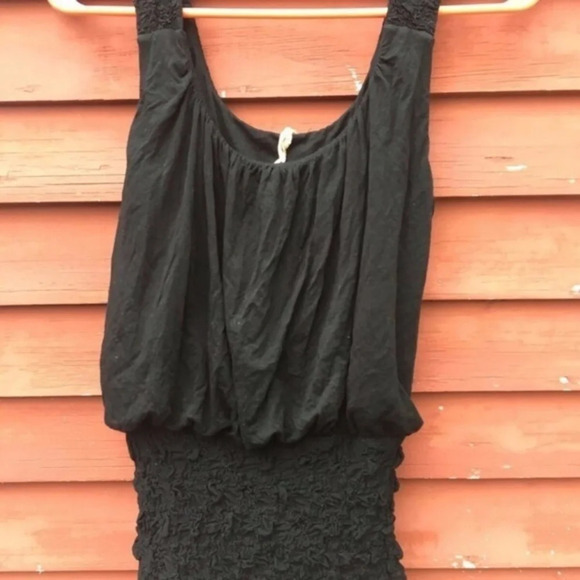 Anthropologie Grey Smocked Waist Bailey 44 Tank XS - Picture 2 of 8